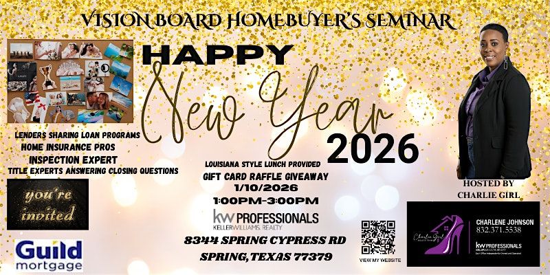 2026 VISION BOARD HOME BUYER'S  SEMINAR, 10 January | Event in Spring | AllEvents