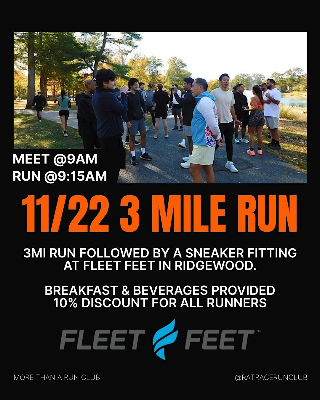 Rat Race Run Club Fit and Run with Fleet Feet!, 22 November | Event in Ridgewood | AllEvents