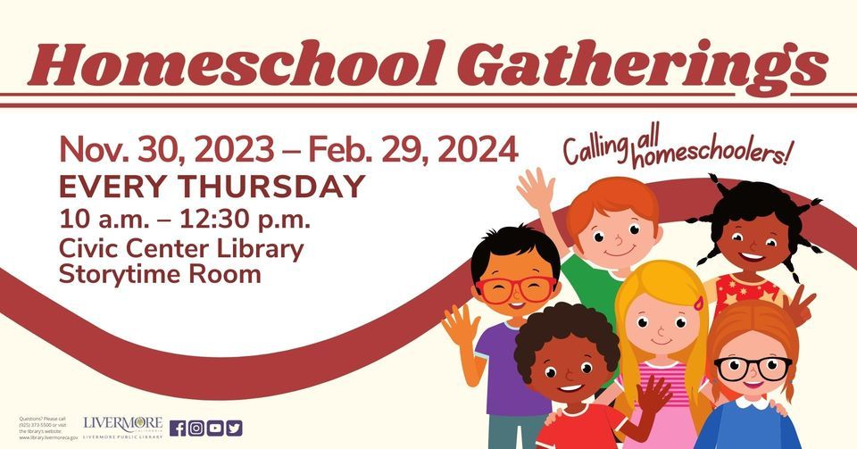 Homeschool Gathering at Civic Center Library, Livermore Public Library