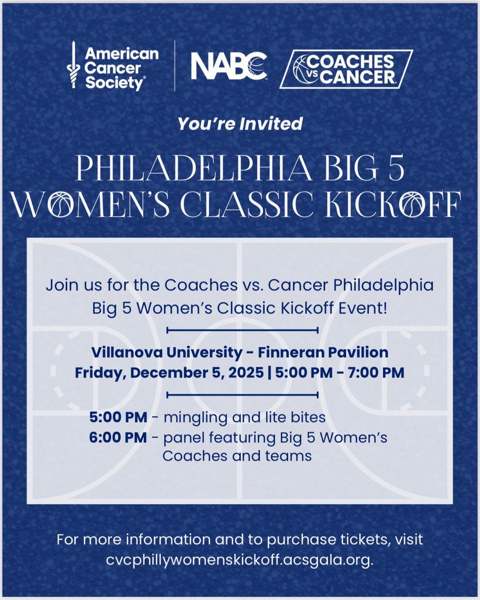 Big 5 Womens Classic at Finneran Pavilion, 7 December | Event in Villanova | AllEvents