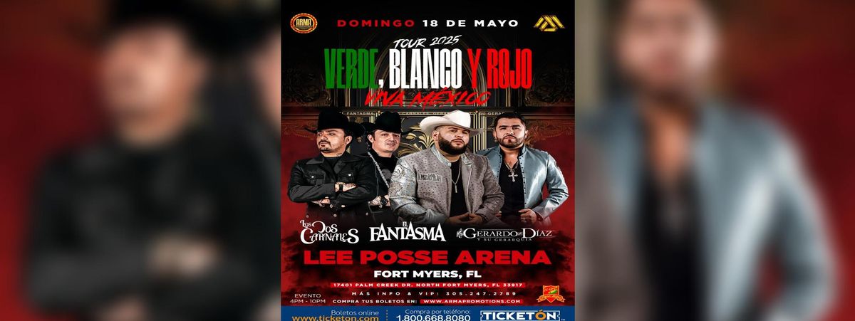 MESAS VIP VERDE, BLANCO Y ROJO TOUR 2025 | Event in North Fort Myers | AllEvents