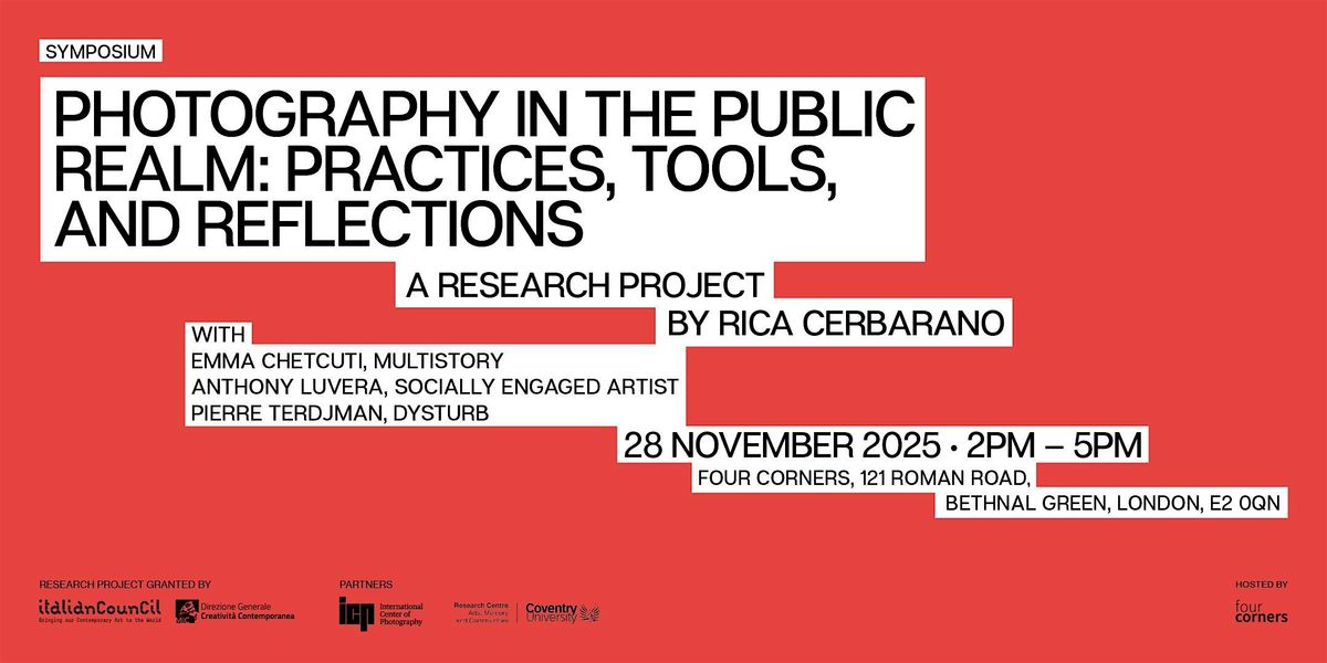 Photography in the Public Realm: Practices, Tools, and Reflections, 28 November | Event in London | AllEvents