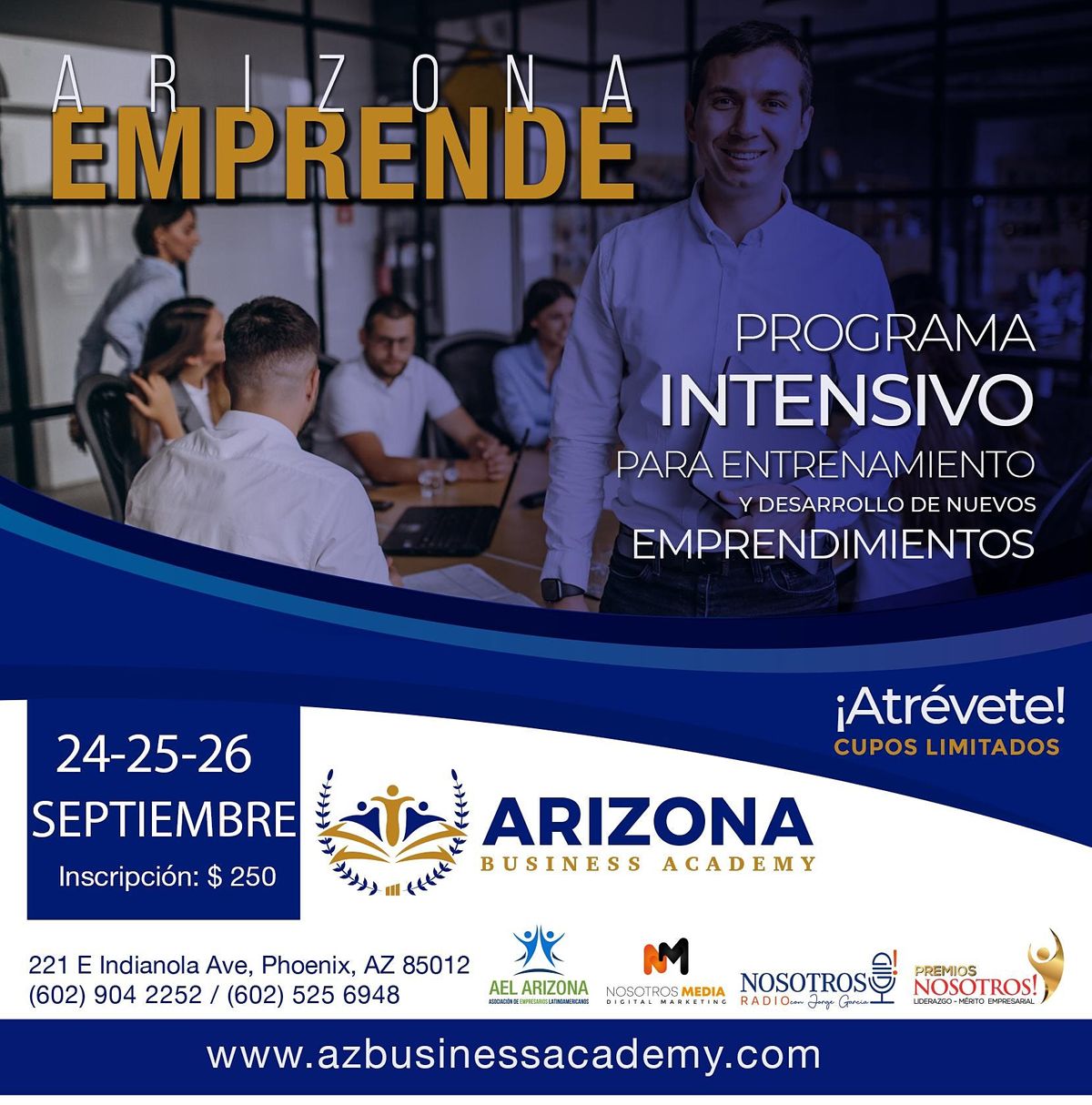 Business Networking Events Phoenix Upcoming Startup Corporate Events Phoenix Nosotros Awards 2022 Arizona