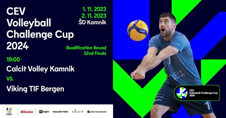 CEV Challenge Cup, Športna Dvorana Kamnik, Naklo, 1 November to 2