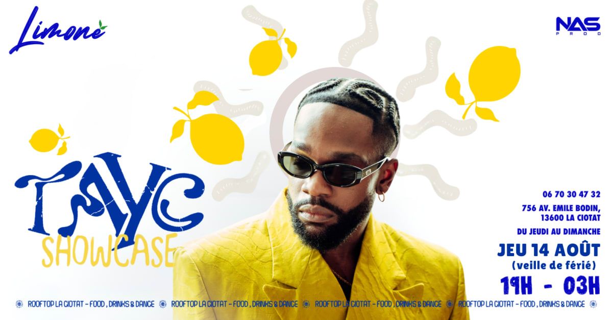 Tayc Showcase Jeudi 14 Août 2025 (Veille De Férié) 19h/03h in La Ciotat | Event in La Ciotat | AllEvents