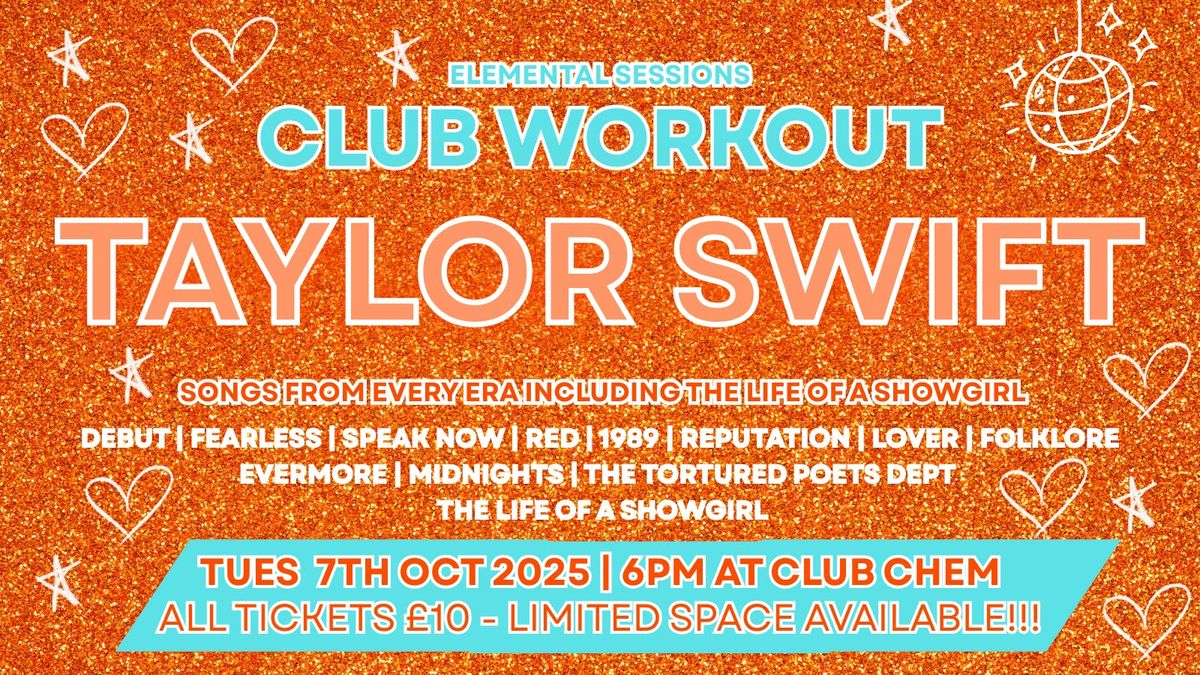 Elemental Sessions - Taylor Swift: Workout Era , 6 October | Event in Canterbury | AllEvents