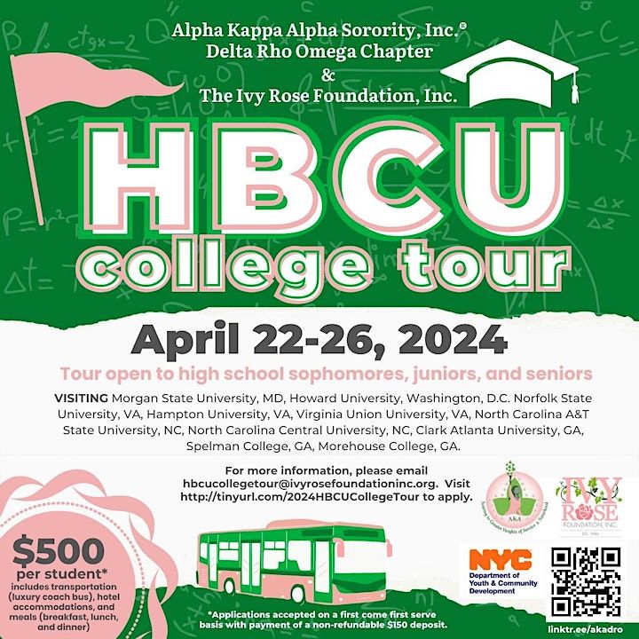 HBCU For Life! - 2024 HBCU College Tour, Medgar Evers College Preparatory  School, Brooklyn, 22 April to 26 April | AllEvents.in