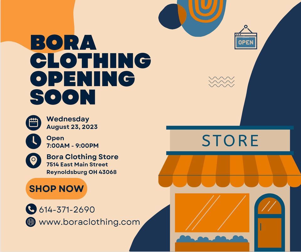 Soft Opening, BORA Clothing, Reynoldsburg, 23 August 2023 AllEvents.in