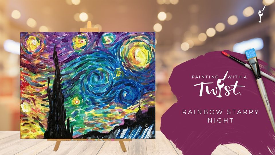 Double Paint Points Rainbow Starry Night Painting With A Twist 5b76f826954315fbf67f680c3d83701fb33a1c82bf45a22017a48758b6ada792 Rimg W960 H540 Gmir
