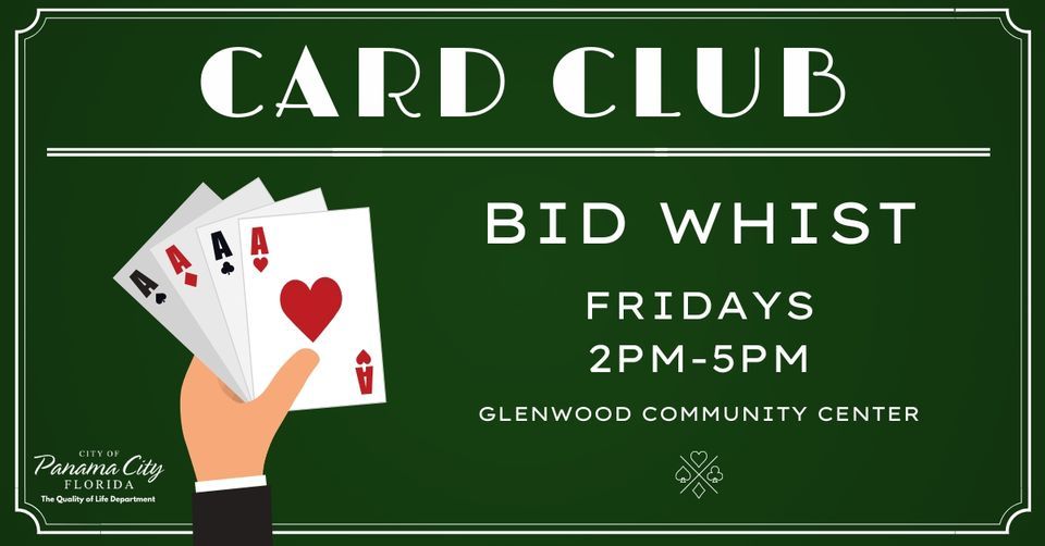 Card Club, Glenwood Community Center, Panama City FL, July 28 2023
