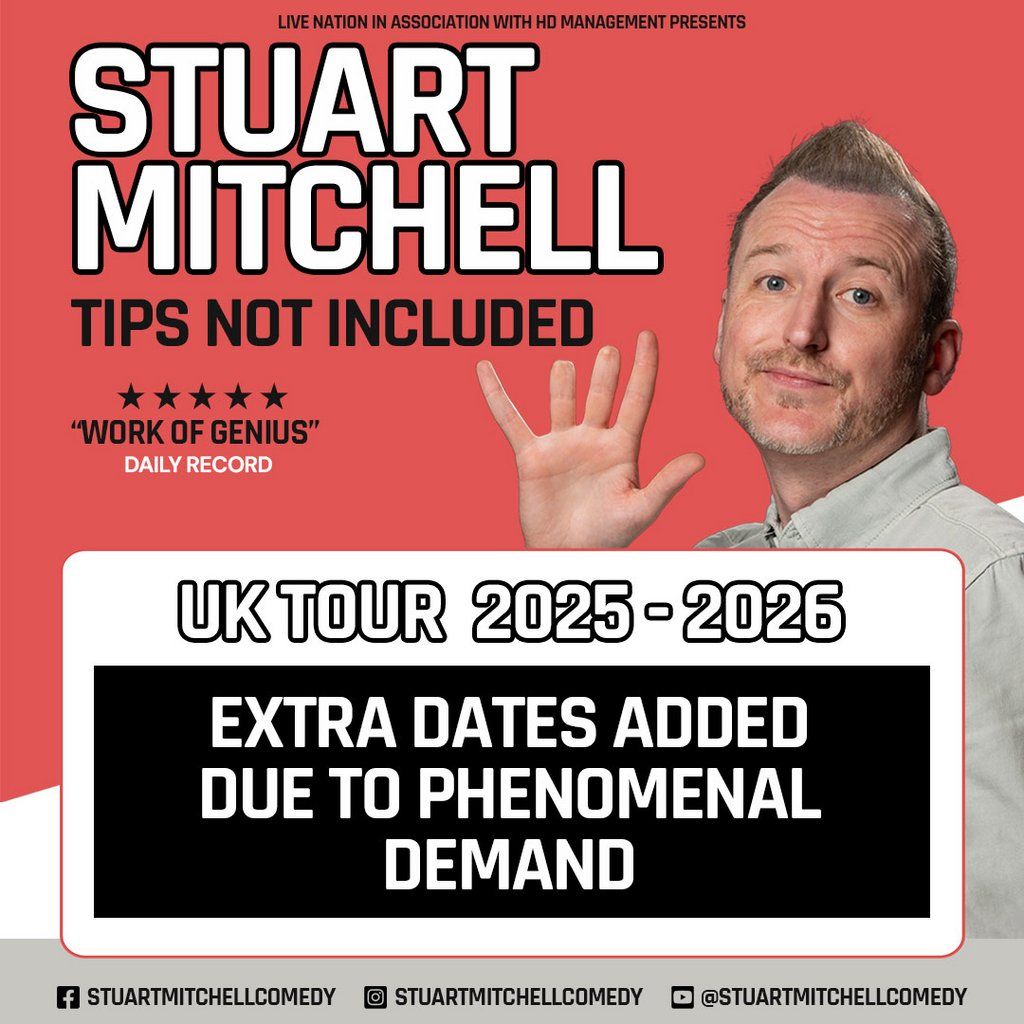 Stuart Mitchell: Tips Not Included, 25 February | Event in Manchester | AllEvents