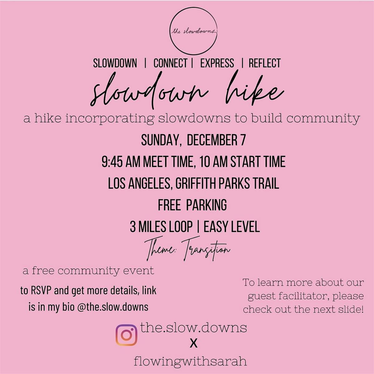 Slowdown Hike with a Facilitated Yoga Class, 7 December | Event in Los Angeles | AllEvents