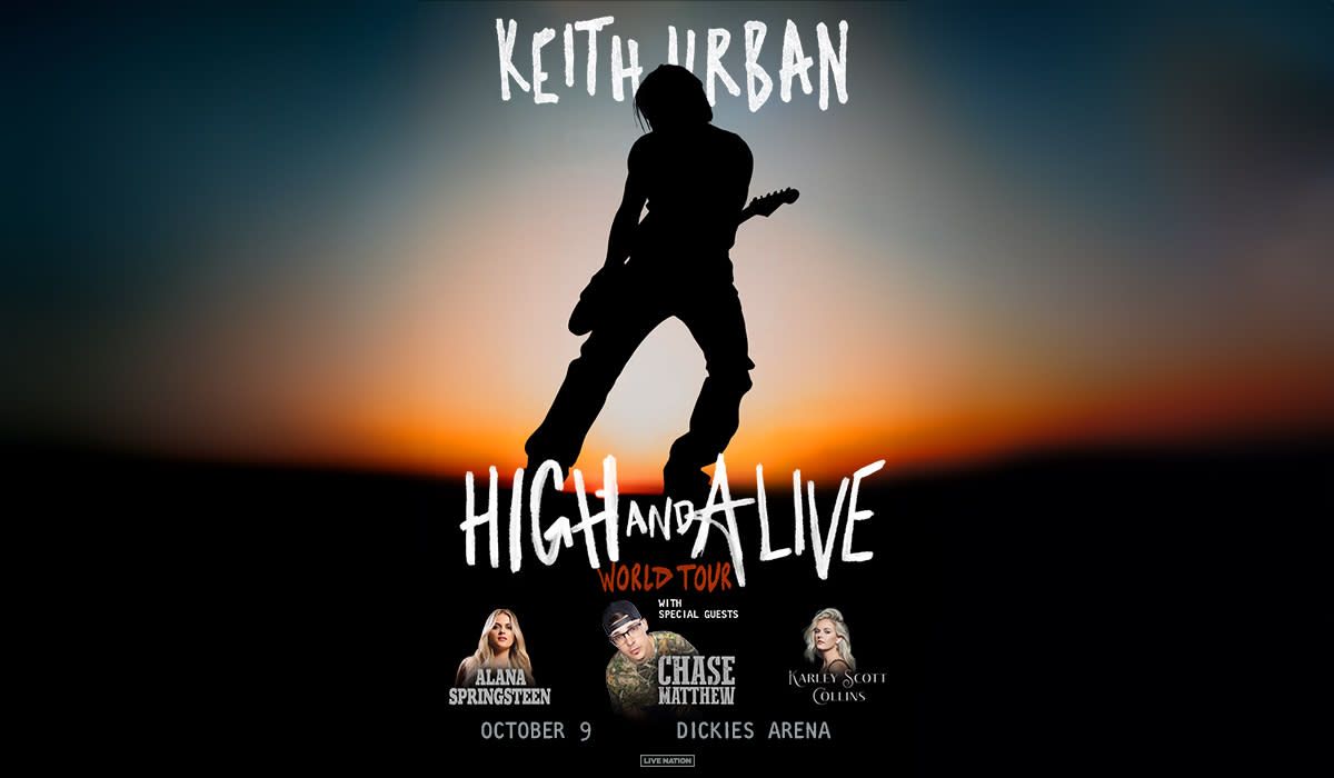 Parking Keith Urban with Chase Matthew, Alana Springsteen, and Karley Scott Collins, 31 May | Event in Raleigh