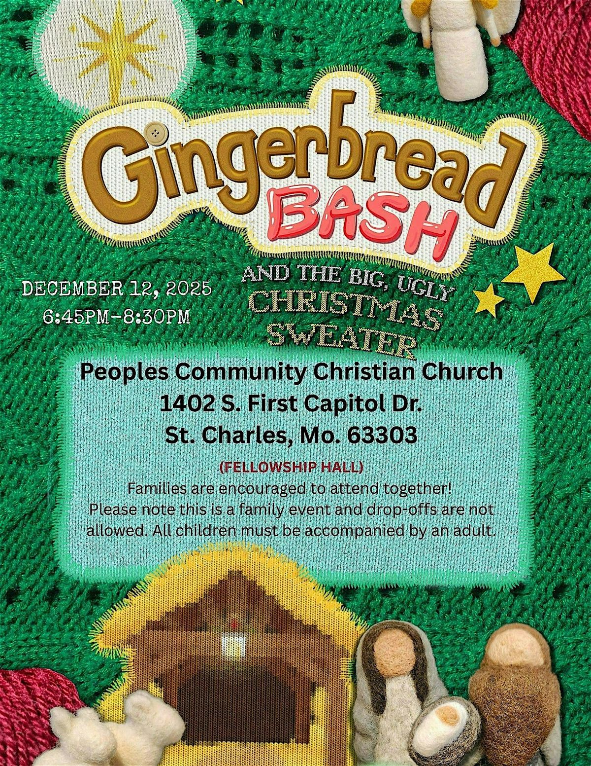 Gingerbread Bash-Peoples Community Christian Church, 12 December | Event in Saint Charles | AllEvents