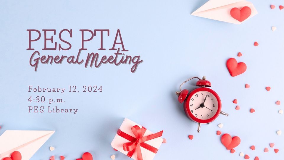 PES PTA General Meeting February, Potomac Elementary School, Dahlgren