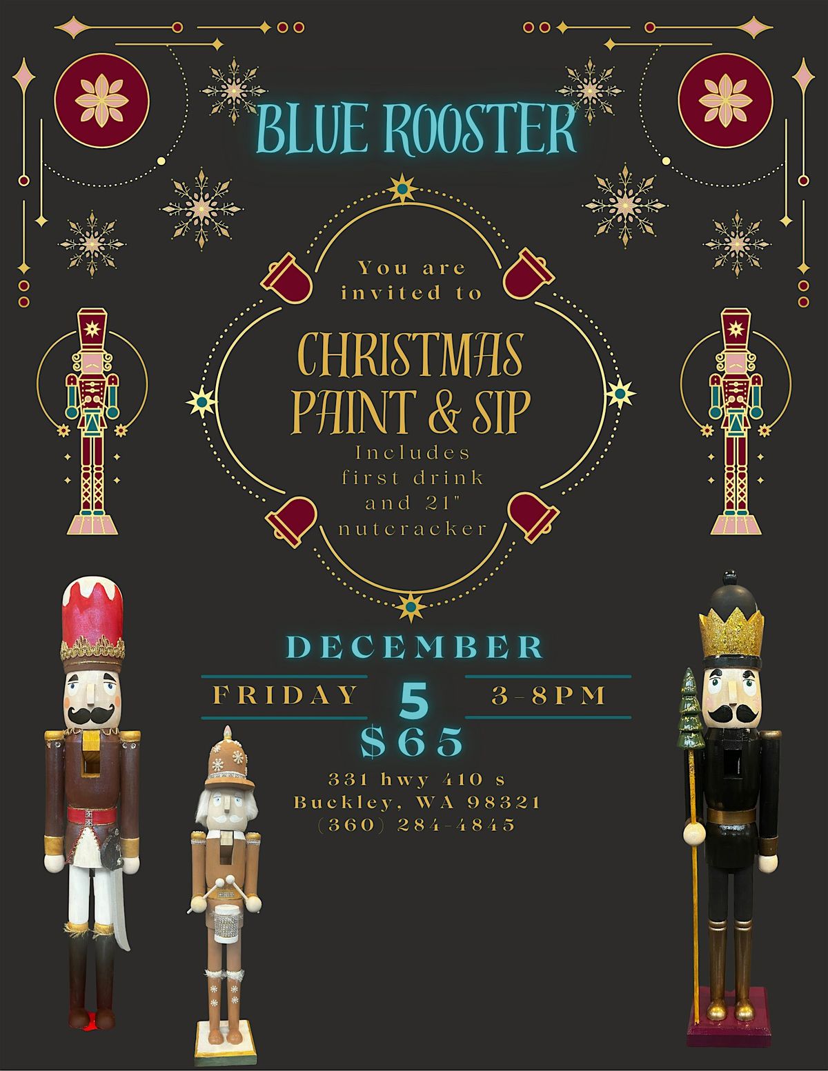 21" Nutcracker Paint & Sip, 5 December | Event in Buckley | AllEvents