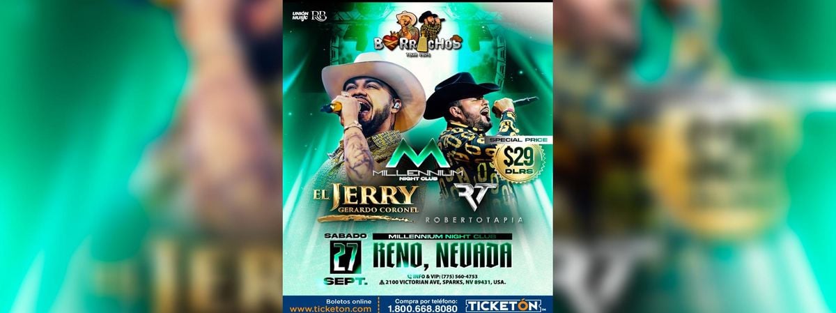  GERARDO CORONEL & ROBERTO TAPIA , 27 September | Event in Sparks | AllEvents