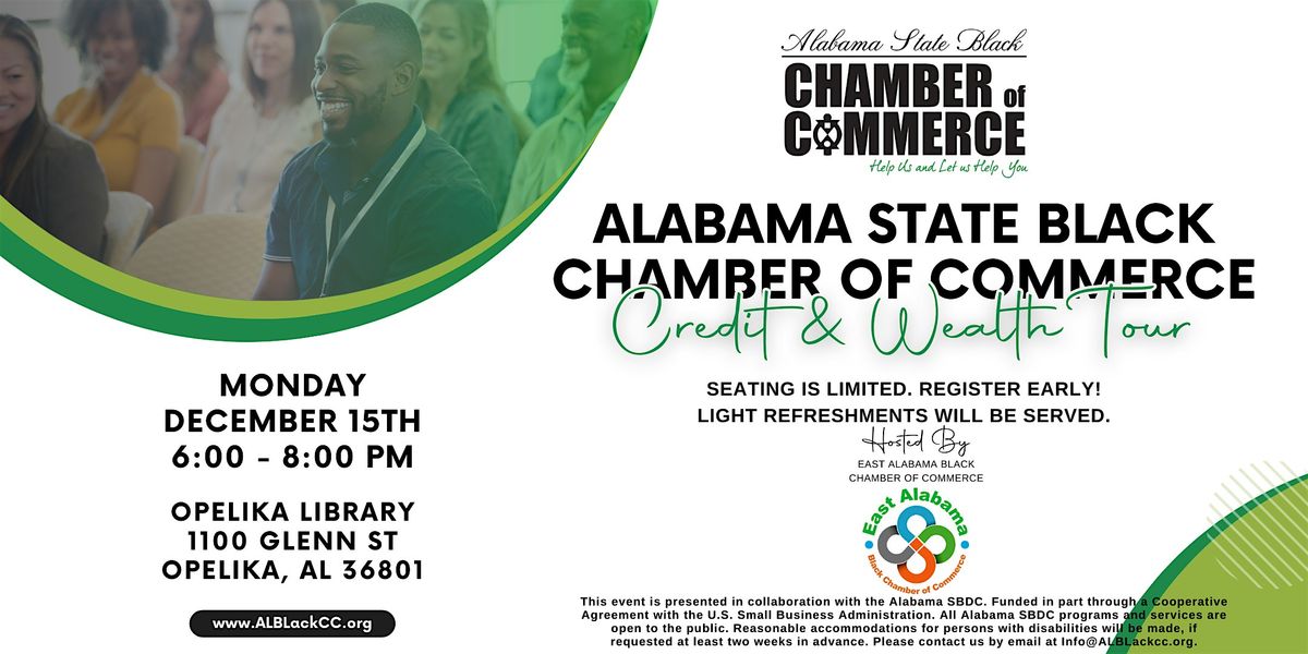 ASBCC Credit & Wealth Tour 2025 - Opelika, AL, 15 December | Event in Opelika | AllEvents
