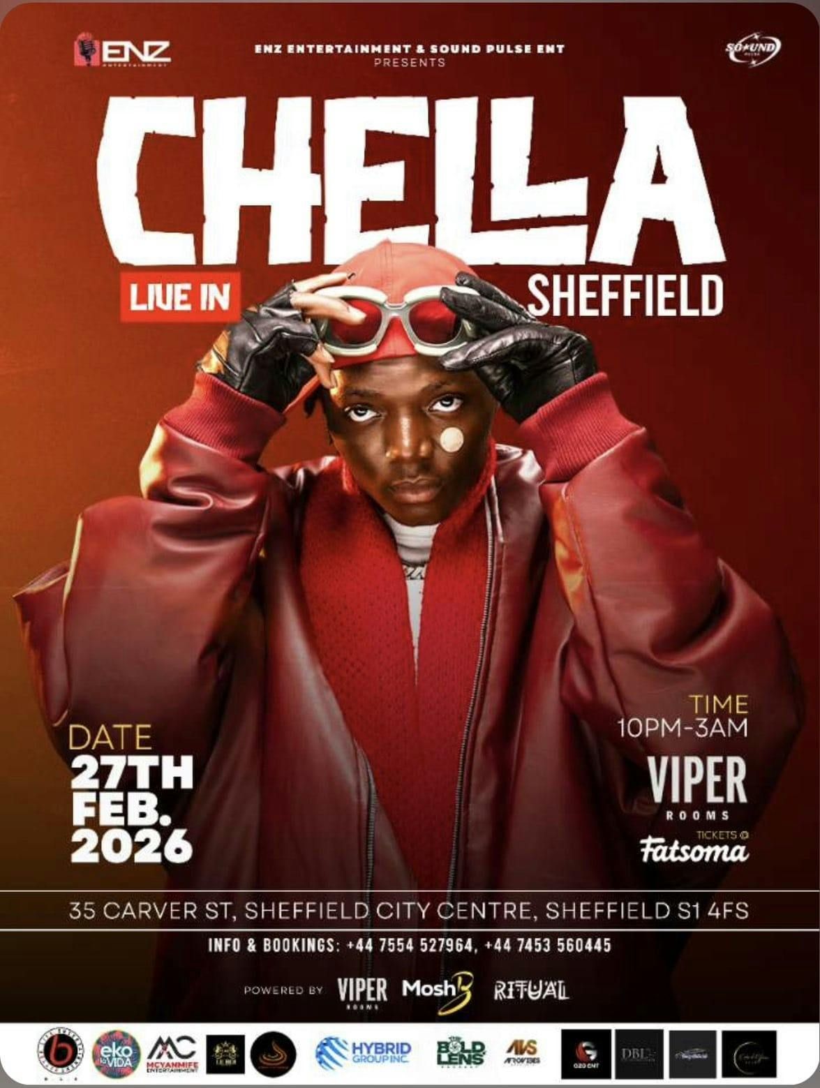 CHELLA LIVE IN SHEFFIELD
