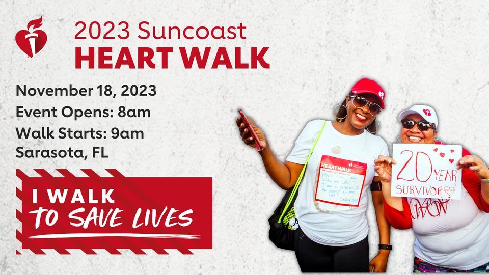 2023 Suncoast Heart Walk , 18 November | Event in Bradenton | AllEvents.in