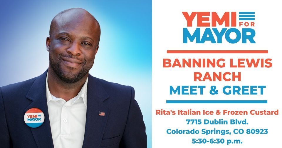 Banning Lewis Ranch Meet & Greet Ritas Italian Ice & Frozen Custard