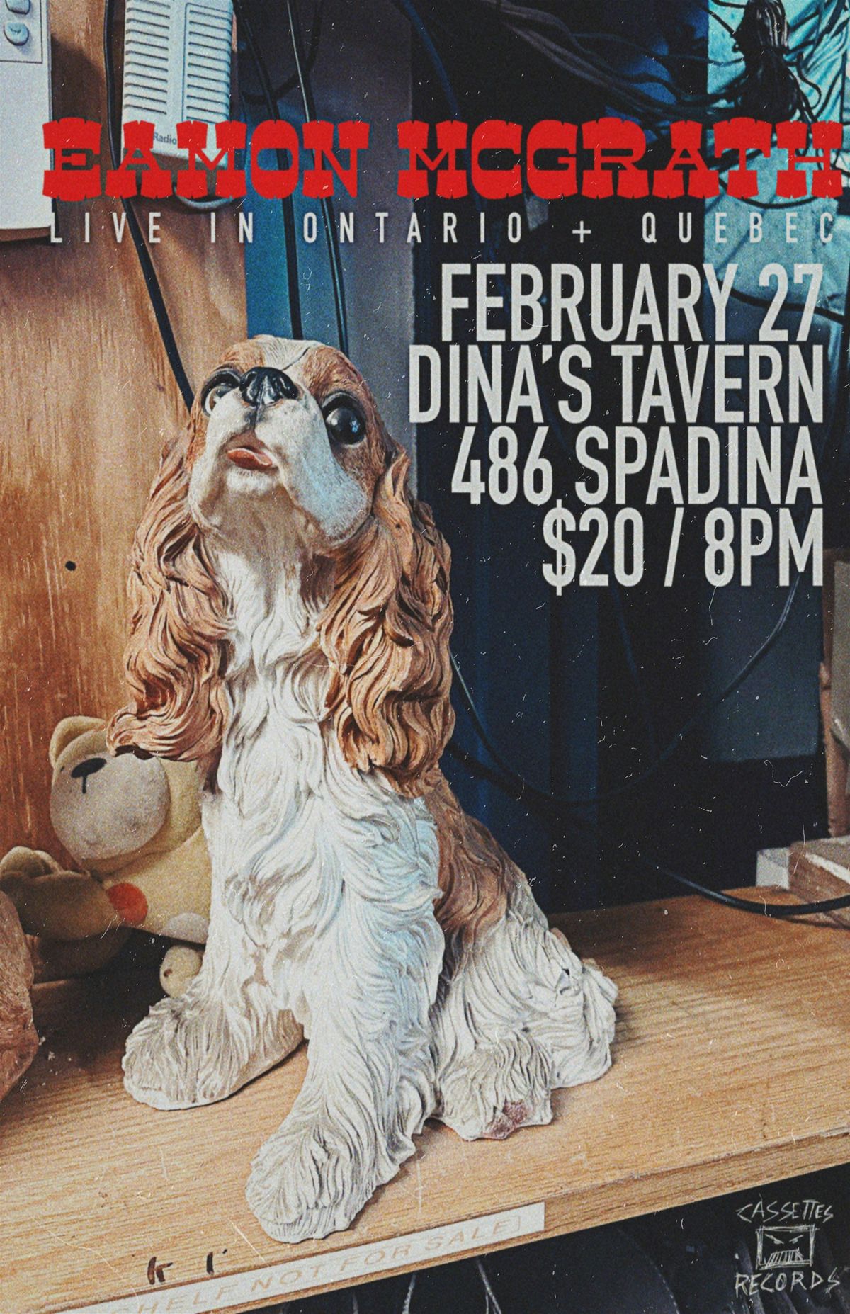 EAMON McGRATH - Live at Dina's Tavern, 27 February | Event in Toronto | AllEvents