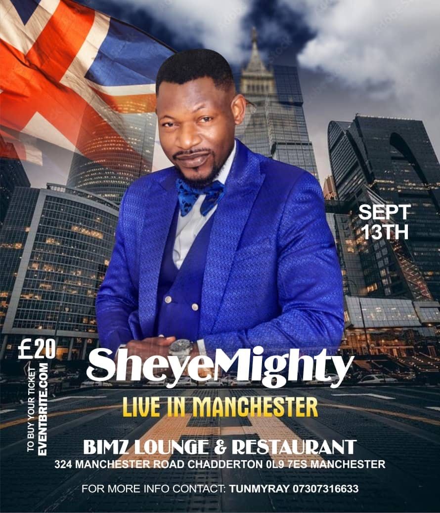 SheyeMighty LIVE IN MANCHESTER, 13 September | Event in Oldham | AllEvents