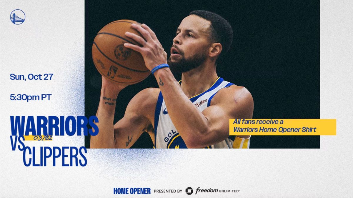LA Clippers at Golden State Warriors at Chase Center, 28 October | Event in San Francisco | AllEvents