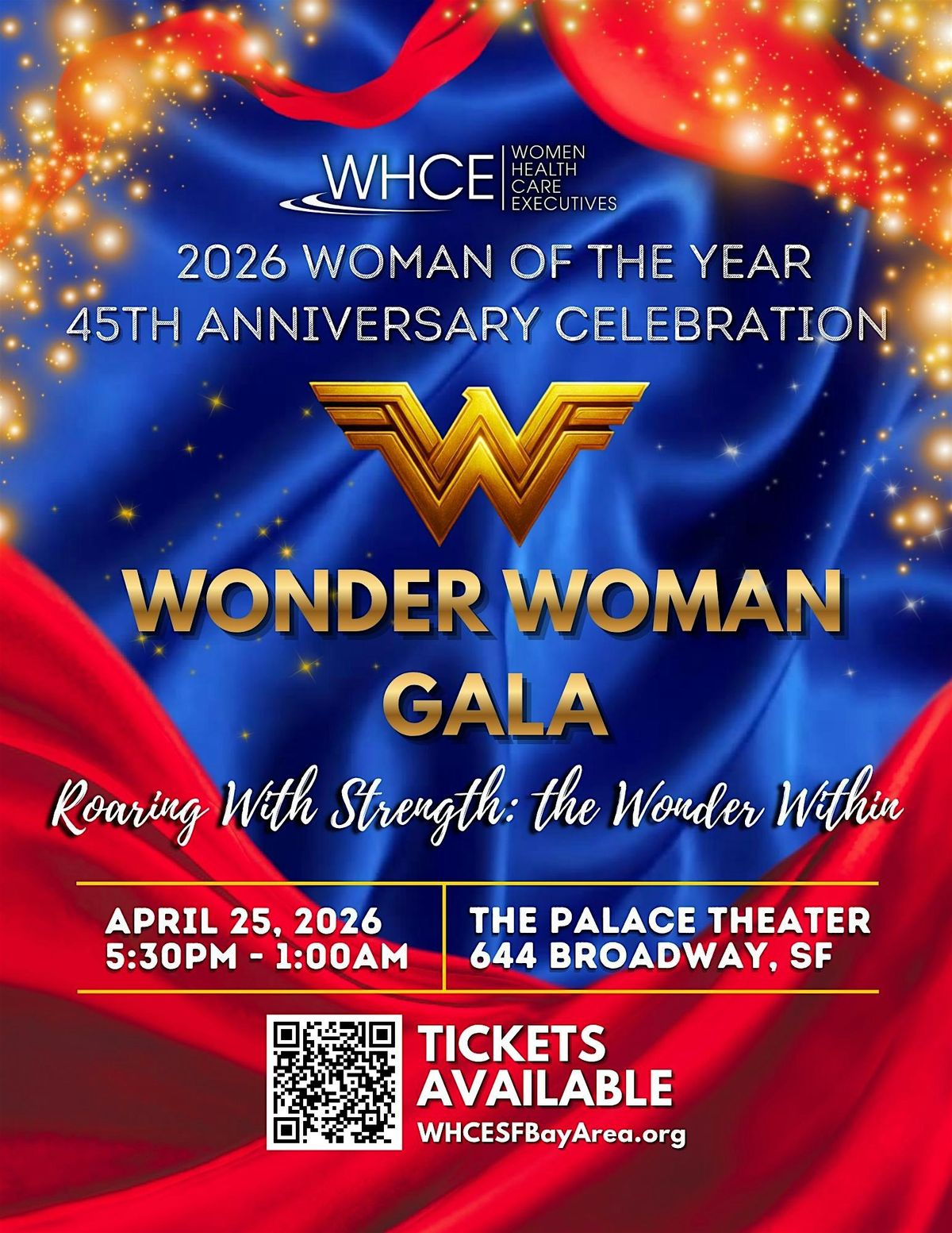 WHCE 45th Anniversary: 2026 Woman of the Year (WOTY) Gala, 25 April | Event in San Francisco | AllEvents