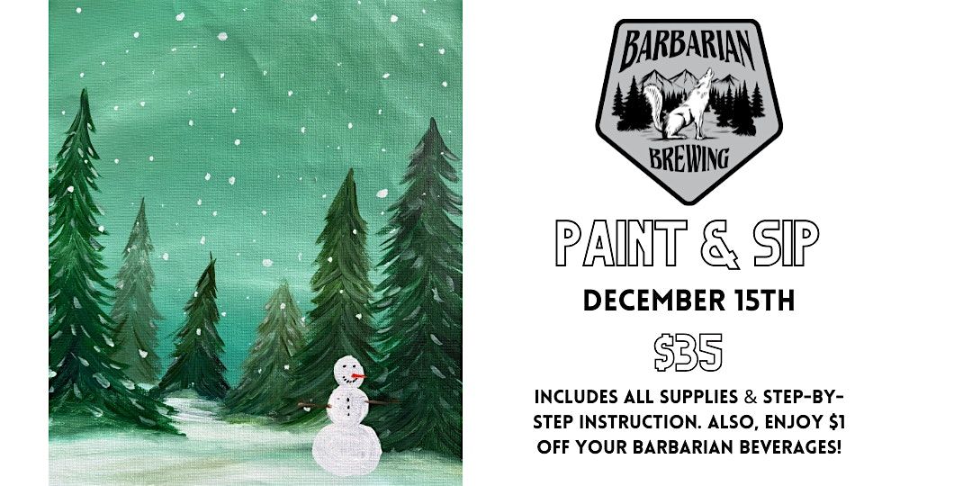 Paint and Sip at Barbarian Brewing in Garden City, ID, 15 December | Event in Garden City | AllEvents