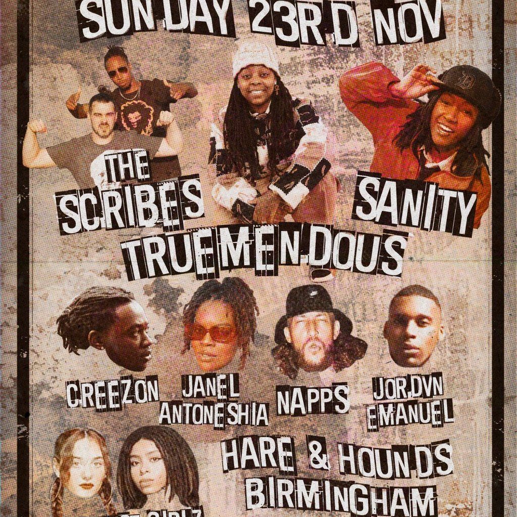 The Scribes + TrueMendous + Sanity, 23 November | Event in Birmingham | AllEvents