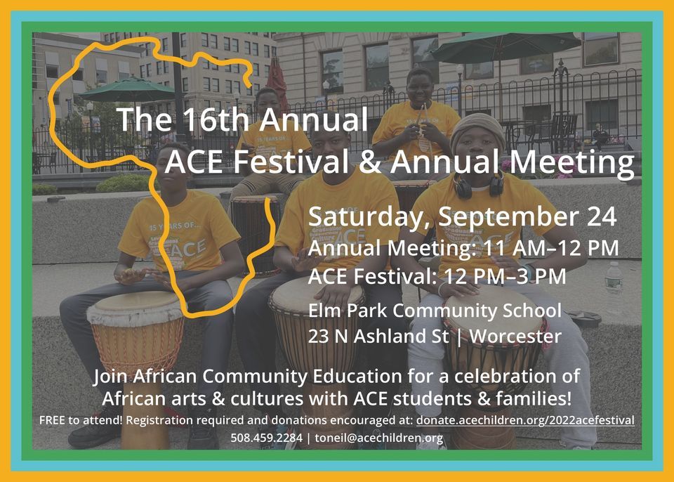 16th Annual ACE Festival & Annual Meeting, Elm Park Community
