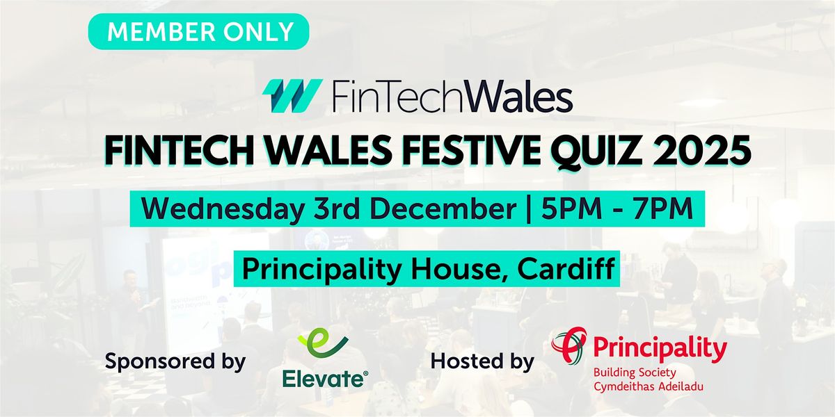 FinTech Wales Festive Quiz, 3 December | Event in Cardiff | AllEvents