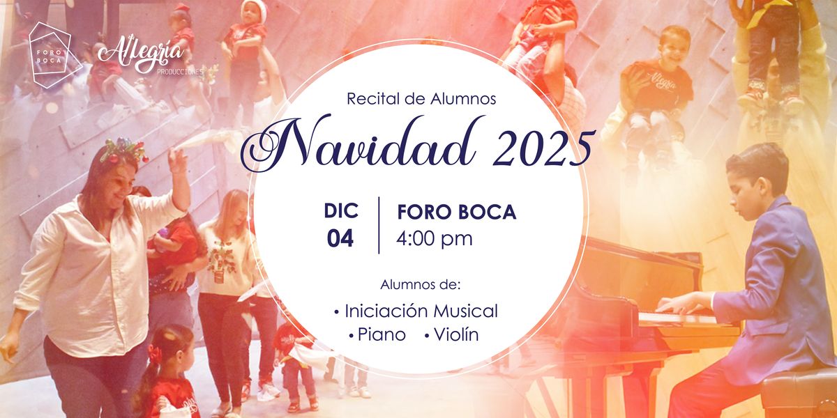 Recital de alumnos | Navidad 2025, 4 December | Event in Boca del Río | AllEvents