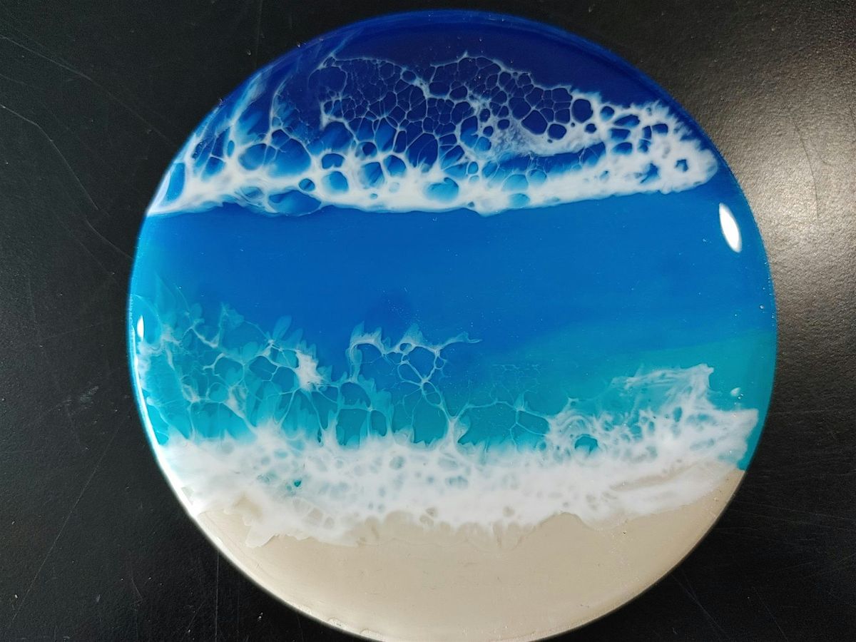 Resin Ocean Coaster Set, 2 December | Event in Ormond Beach | AllEvents