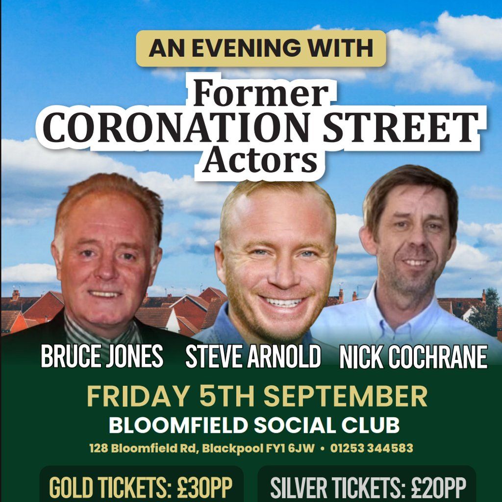 An Evening with Former Actor's, 5 September | Event in Blackpool | AllEvents