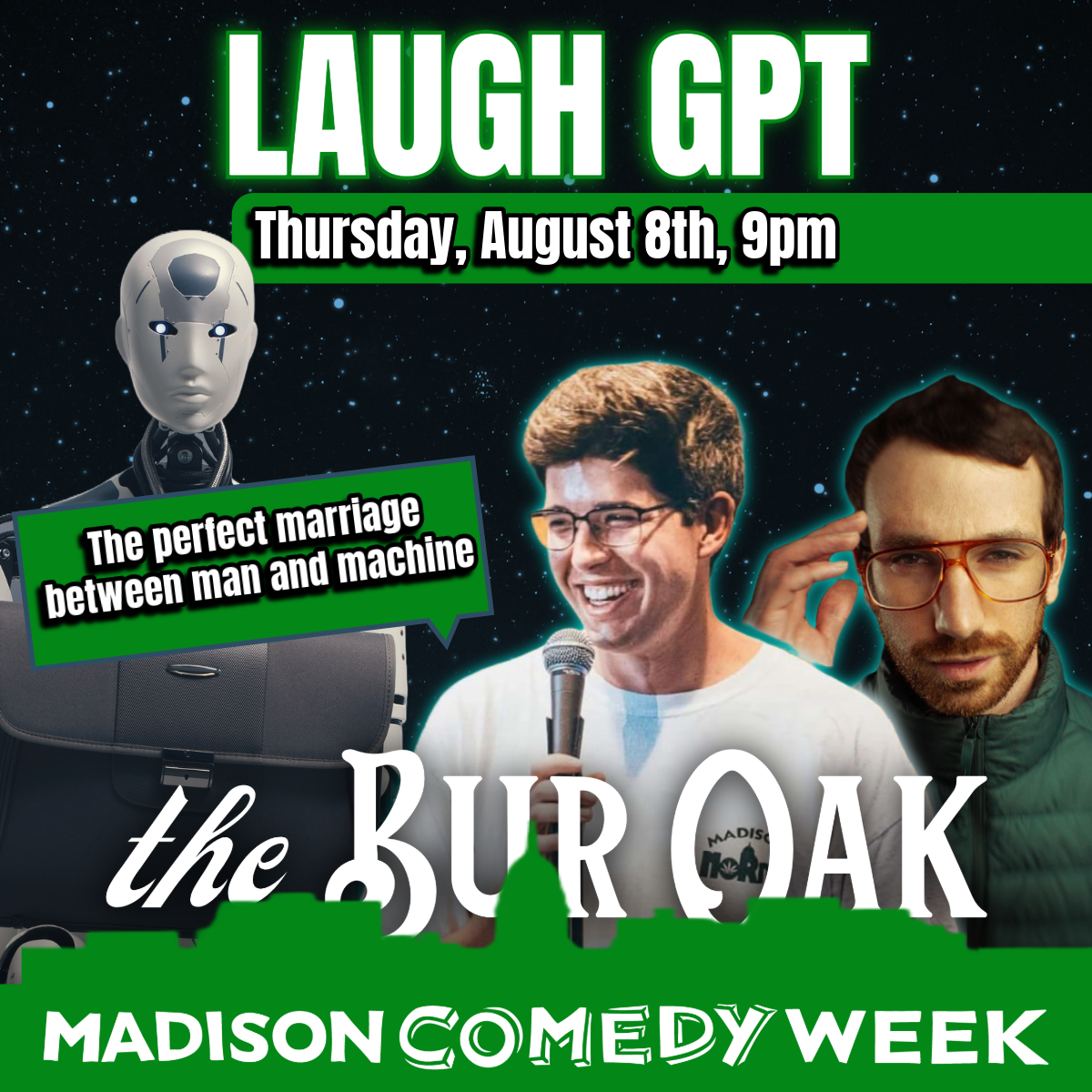 Laugh GPT at Mayes Oyster House, 5 December | Event in San Francisco | AllEvents