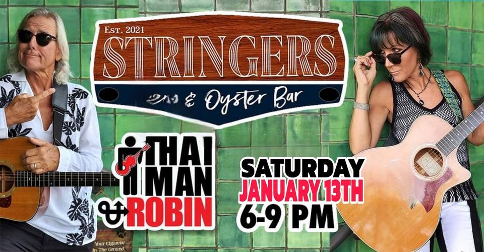 That Man & Robin-LIVE!, Stringers Tavern & Oyster Bar, Stuart, 13 ...