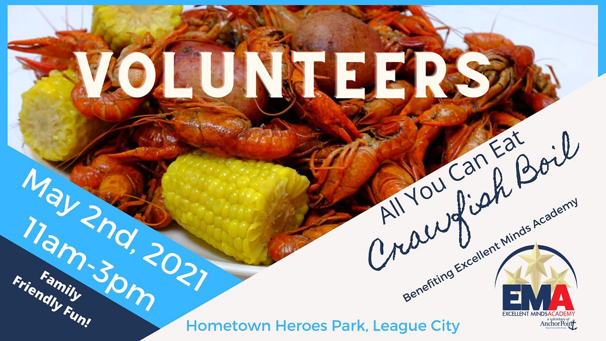 2021 Crawfish Boil Volunteers Hometown Heroes Park League City May 2 2021 Allevents In League City Christmas Festival 2021