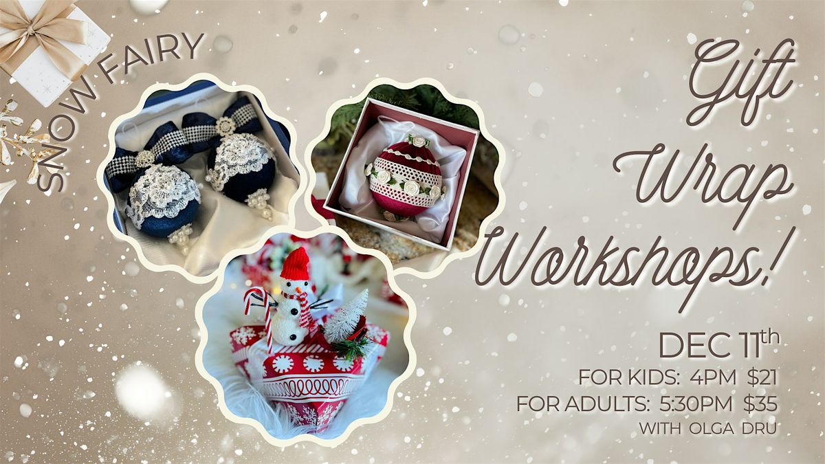 Gift wrapping workshop for Adults, 11 December | Event in Alpharetta | AllEvents
