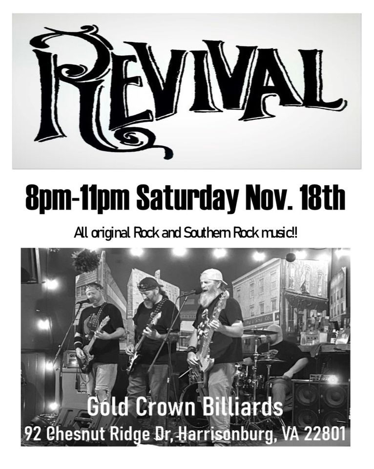 Revival at Gold Crown, Gold Crown Billiards Bar & Grill, Harrisonburg