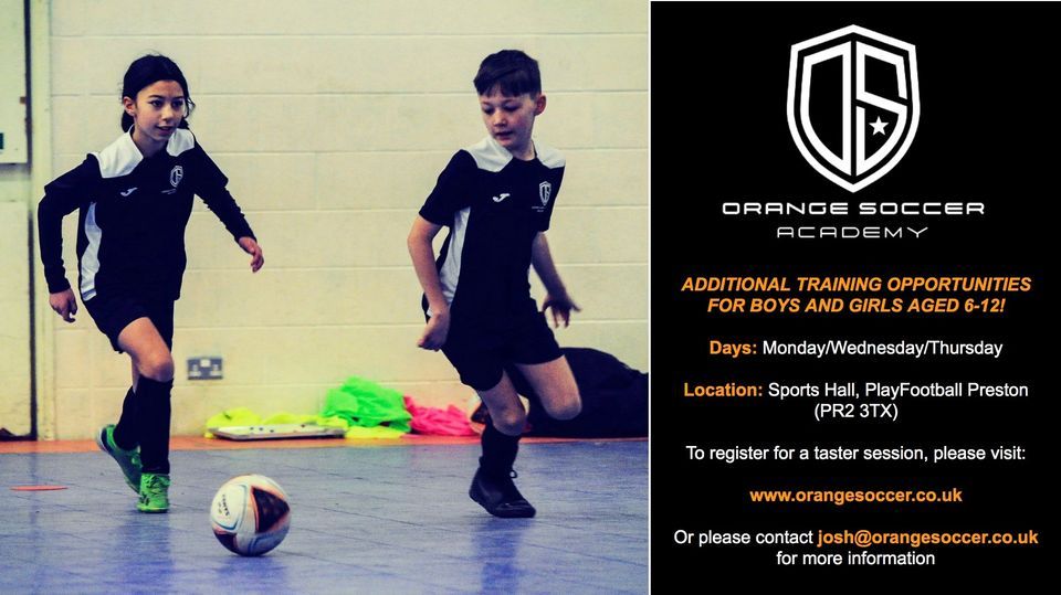 Orange Soccer Preston Academy (Thursday), PlayFootball Preston, 3