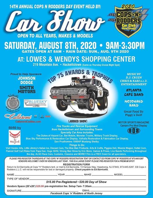 14th Annual Cops N Rodders of North Jersey Car Show, Wendy's