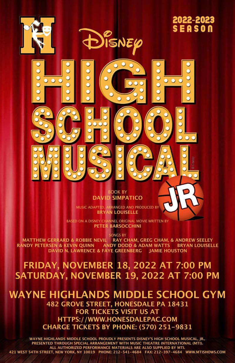 Disney's High School Musical Jr., 13 August | Event in Red Bank | AllEvents