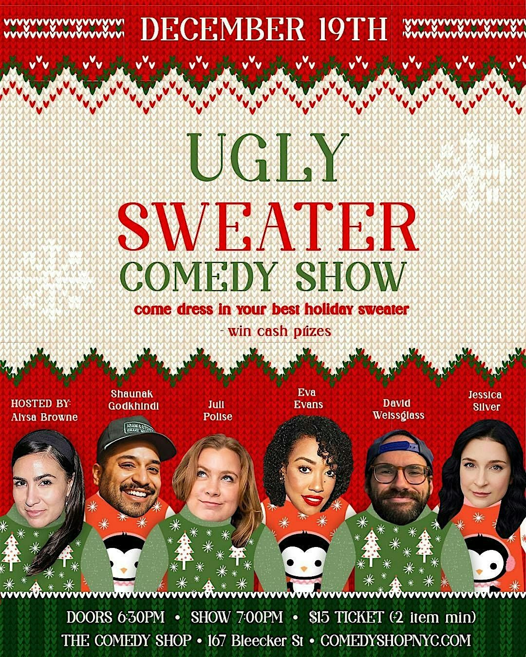 Ugly Sweater Comedy Show, 19 December | Event in New York | AllEvents