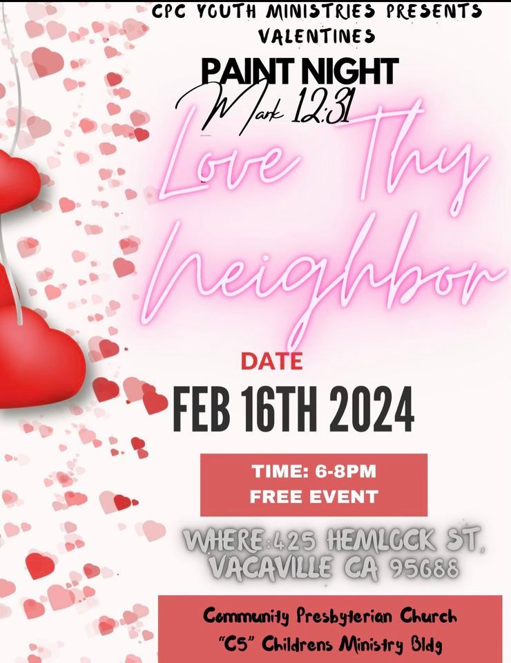 Youth & Family Paint Night, Community Pres Church Vacaville, 16