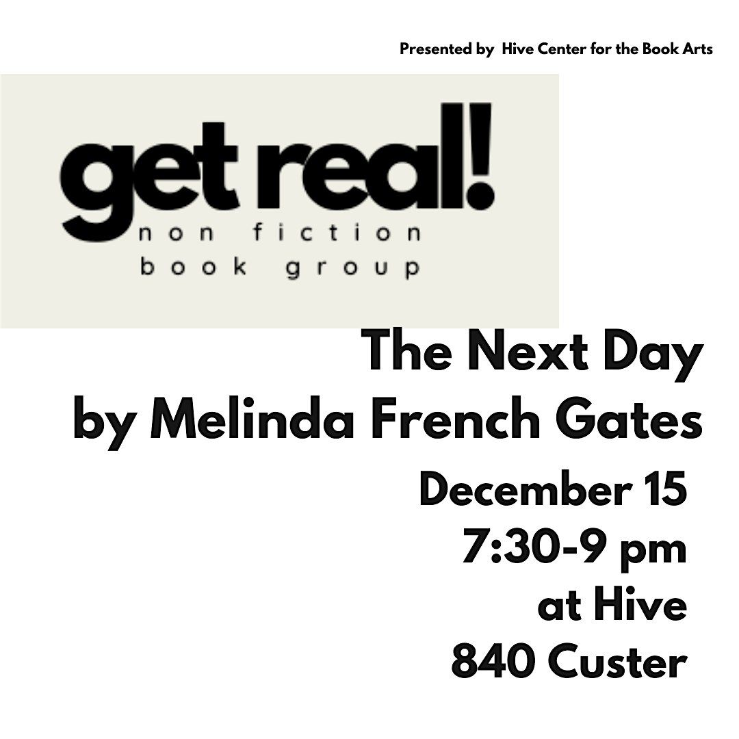 GET REAL! Non Fiction Book Group: The Next Day, 15 December | Event in Evanston | AllEvents