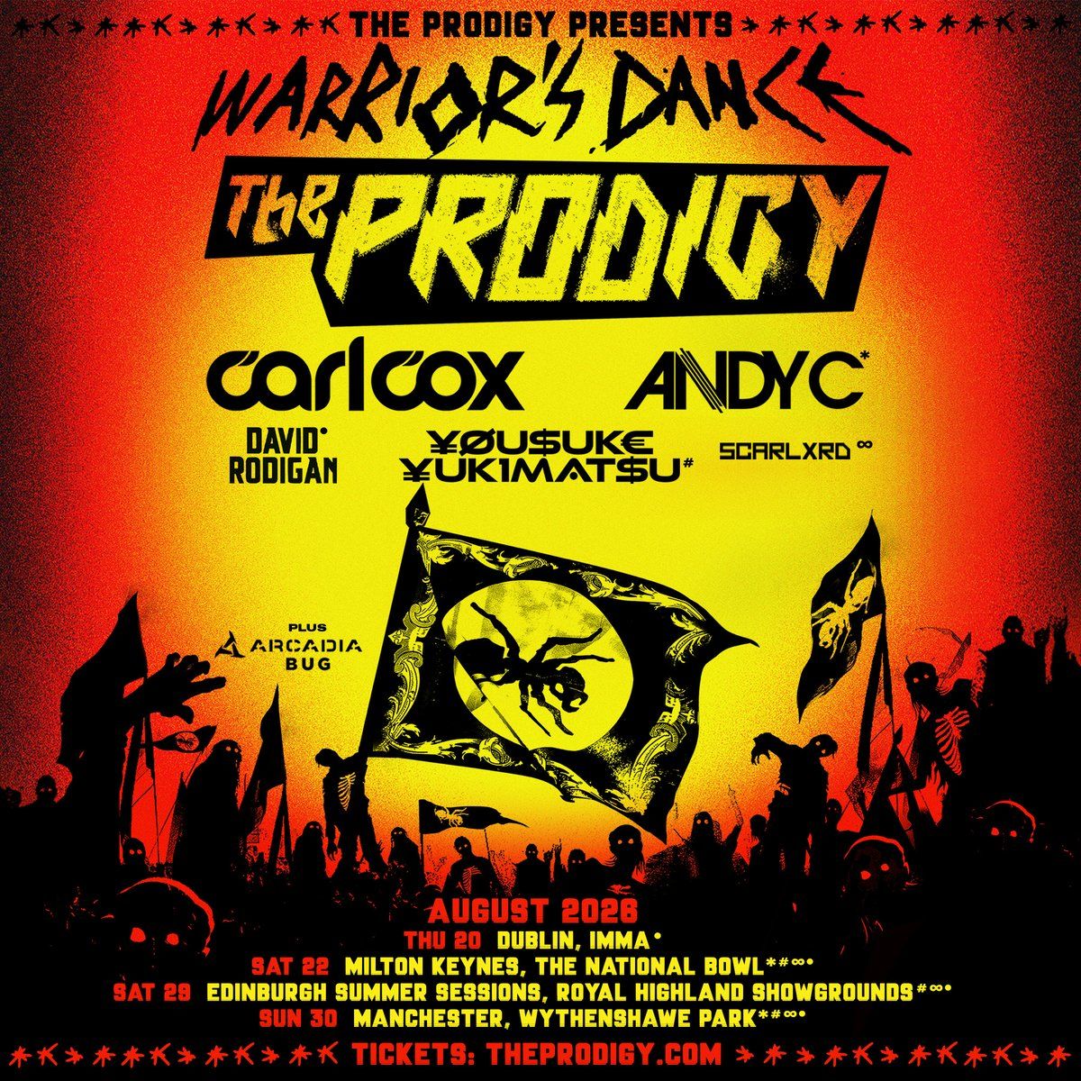 The Prodigy Milton Keynes Tickets, 22 August | Event in Milton Keynes | AllEvents