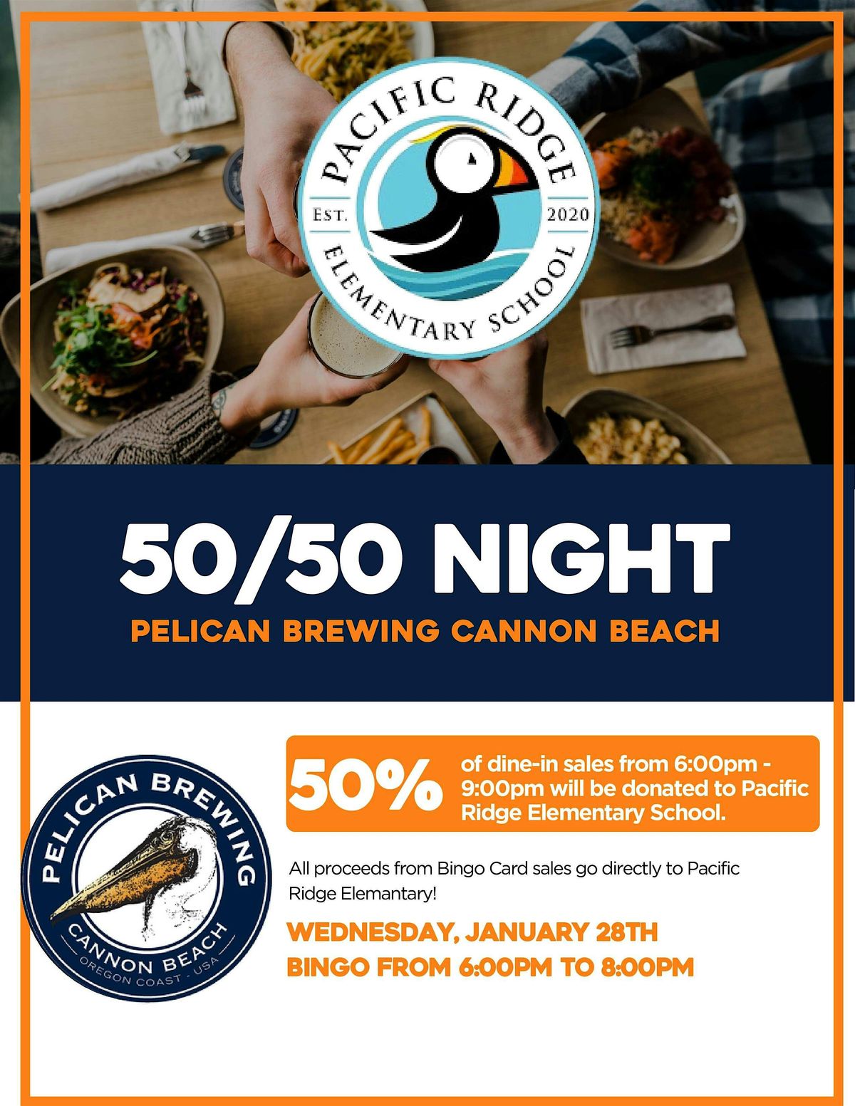 Pelican Brewing 50/50 Night Fundraiser