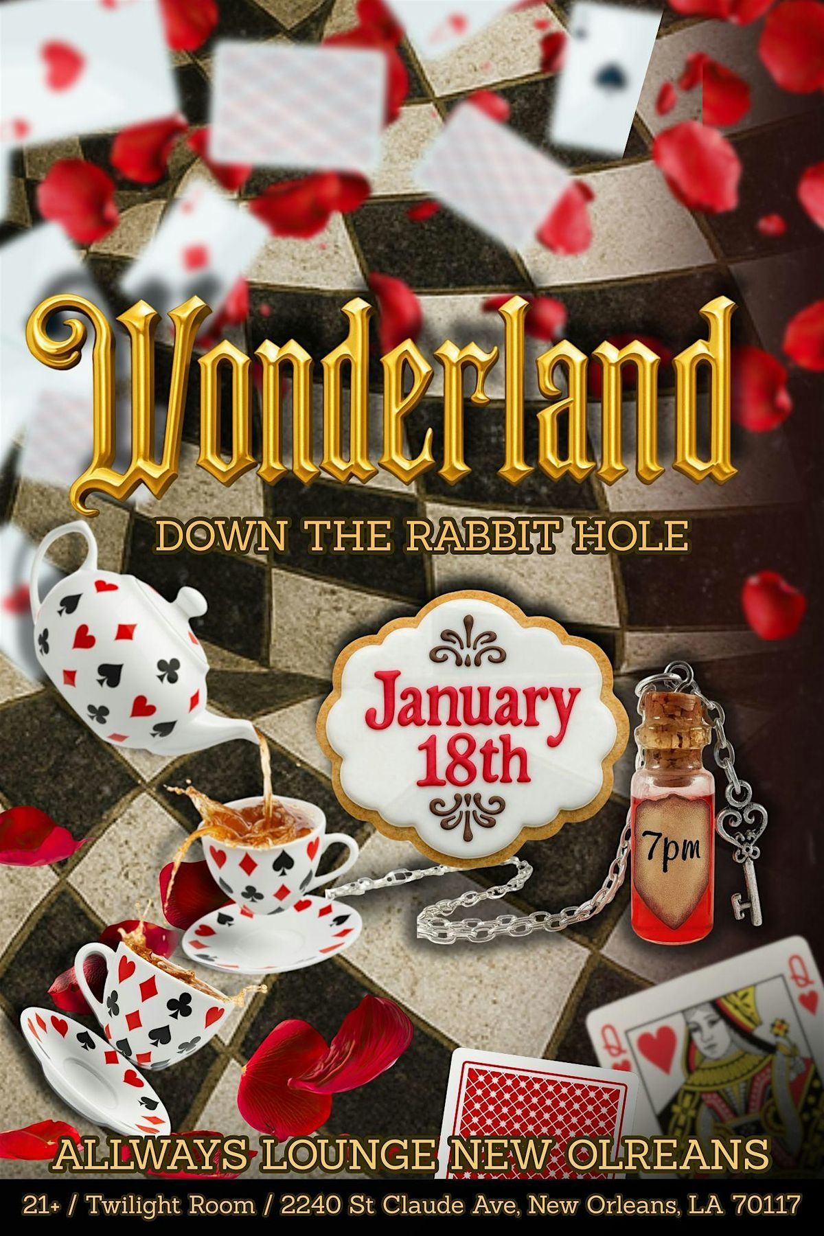 Wonderland: Down the Rabbit Hole Spectacular, 18 January | Event in New Orleans | AllEvents